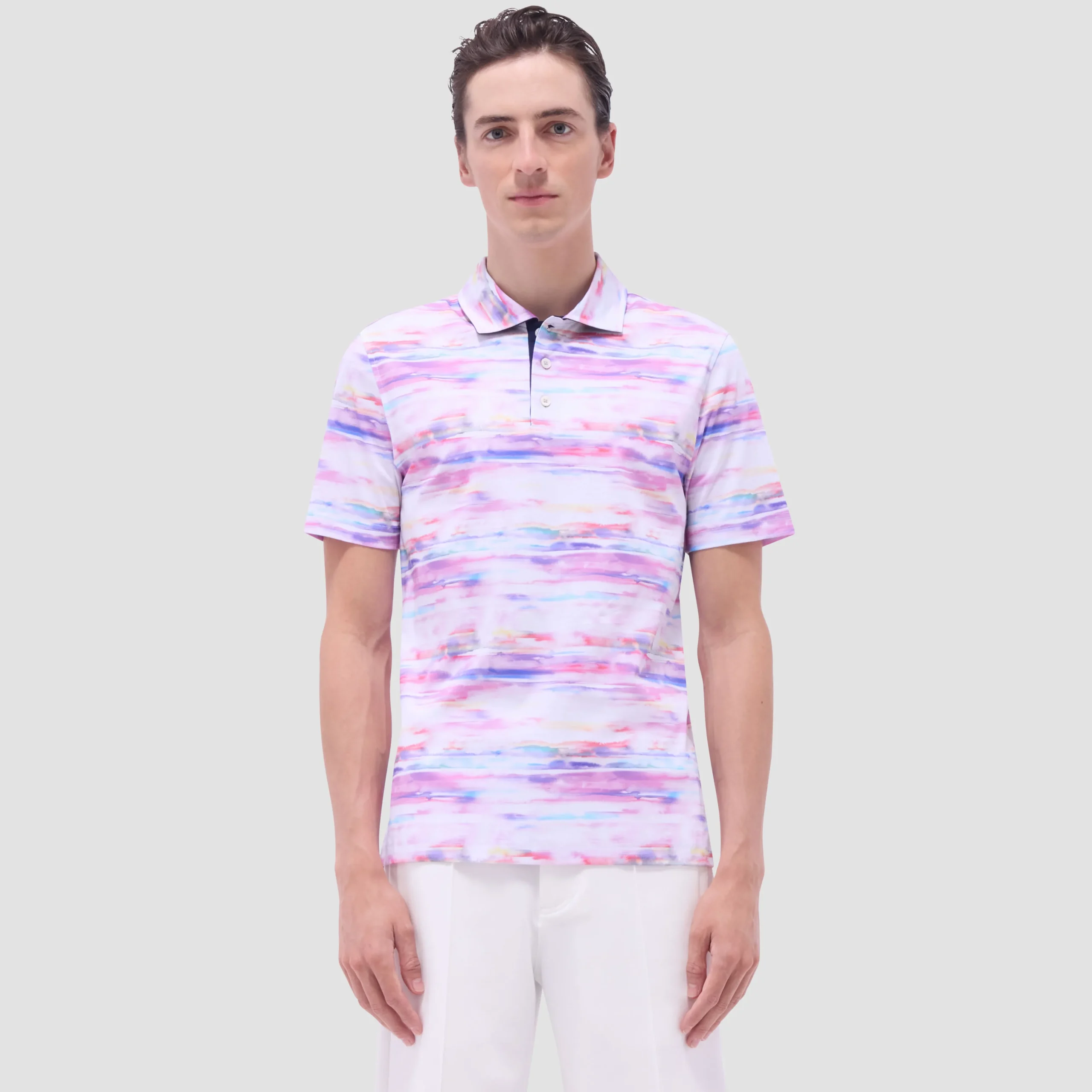 Hendrix Watercolor Abstract Polo Shirt