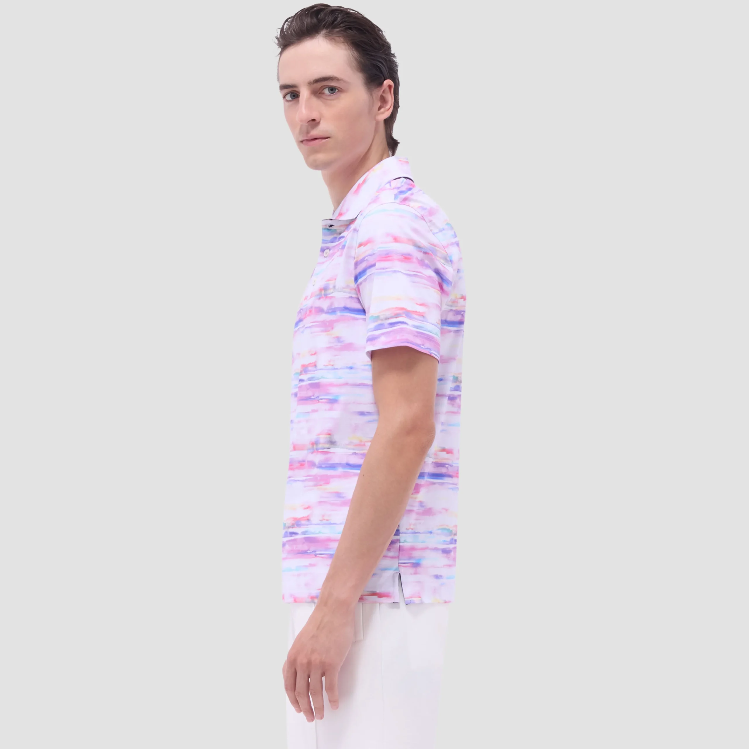 Hendrix Watercolor Abstract Polo Shirt