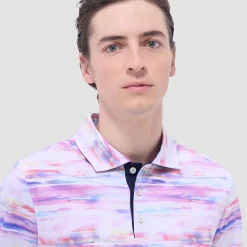 Hendrix Watercolor Abstract Polo Shirt