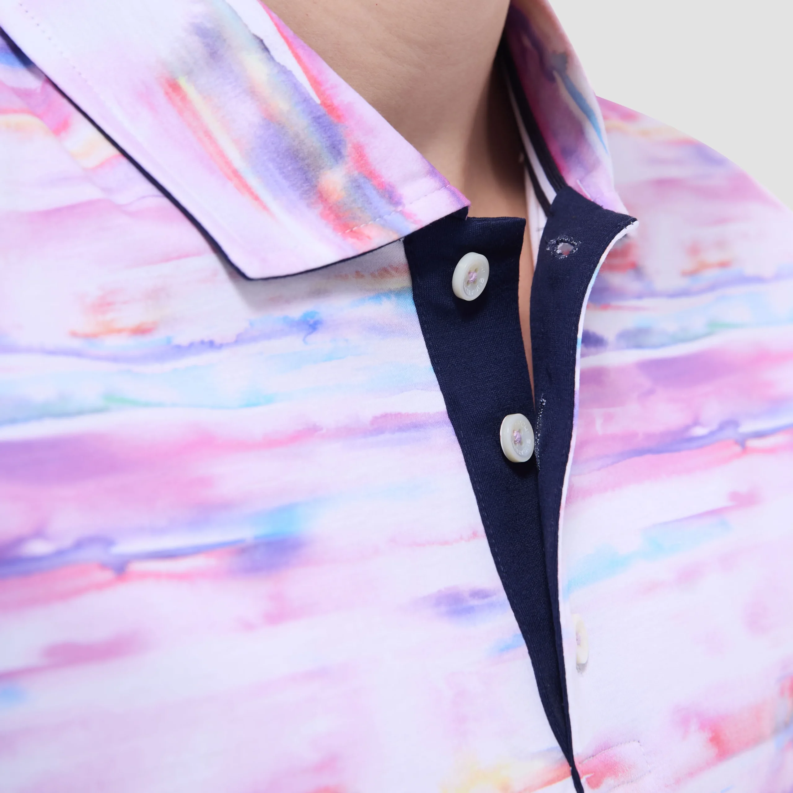 Hendrix Watercolor Abstract Polo Shirt