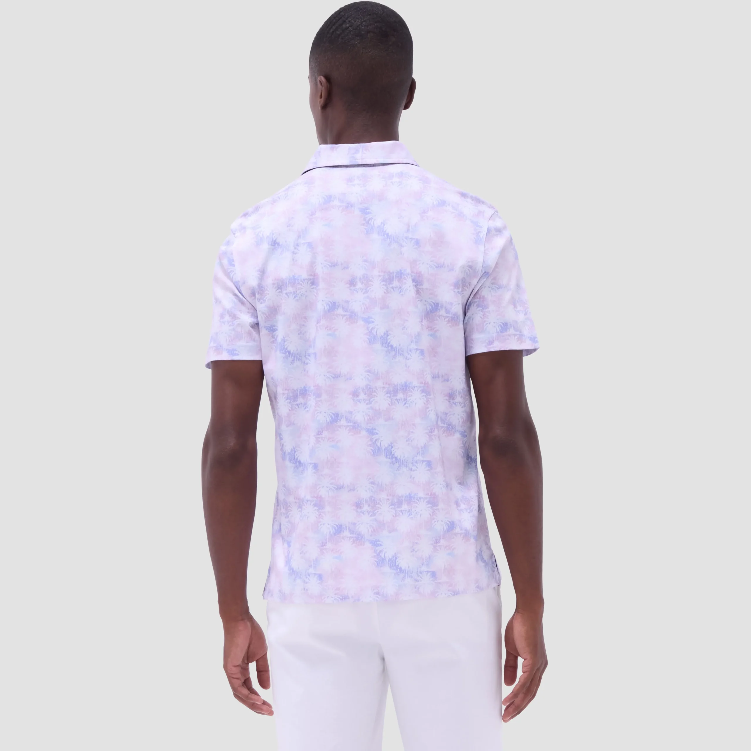 Hendrix Watercolor Palm Tree Polo Shirt