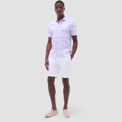 Hendrix Watercolor Palm Tree Polo Shirt