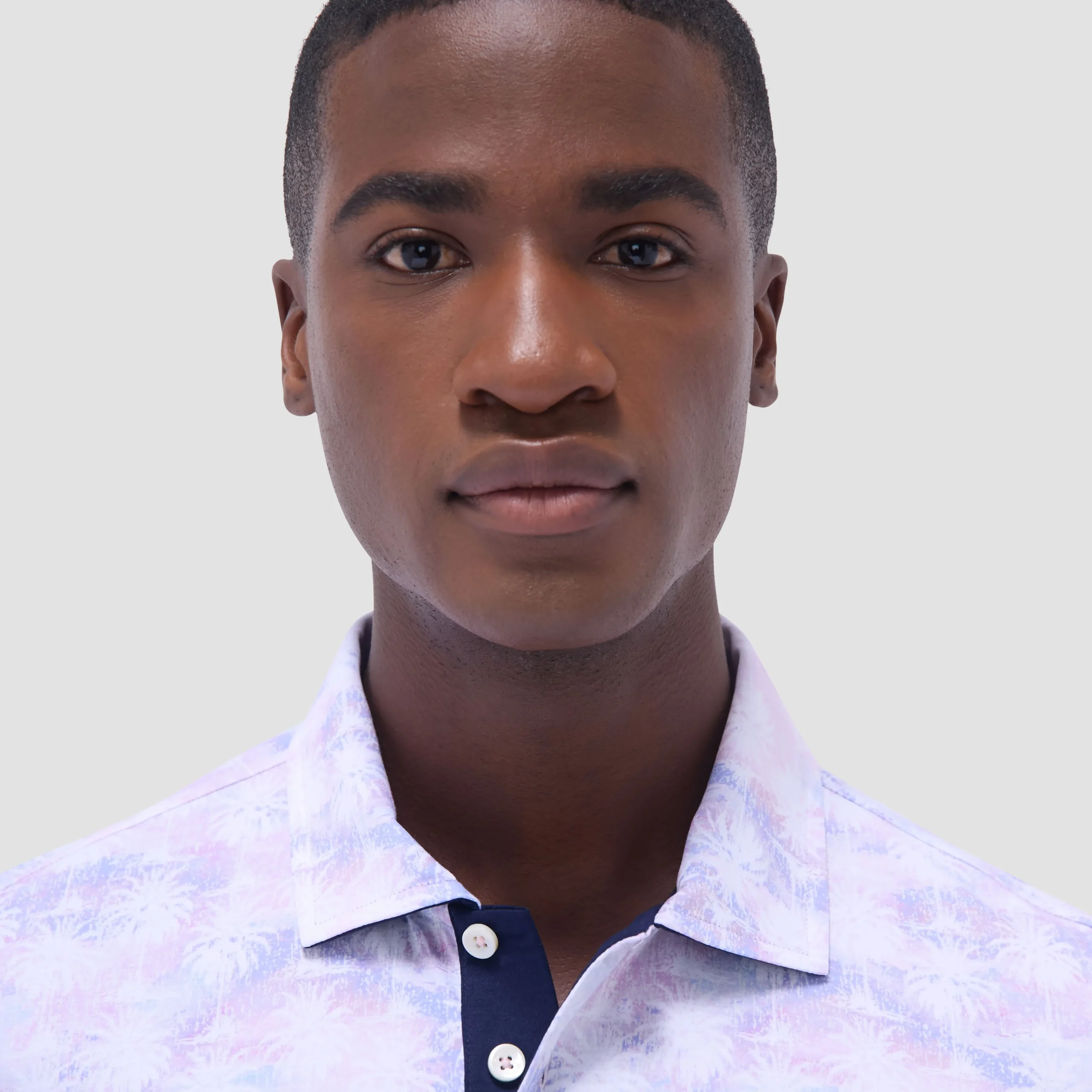 Hendrix Watercolor Palm Tree Polo Shirt