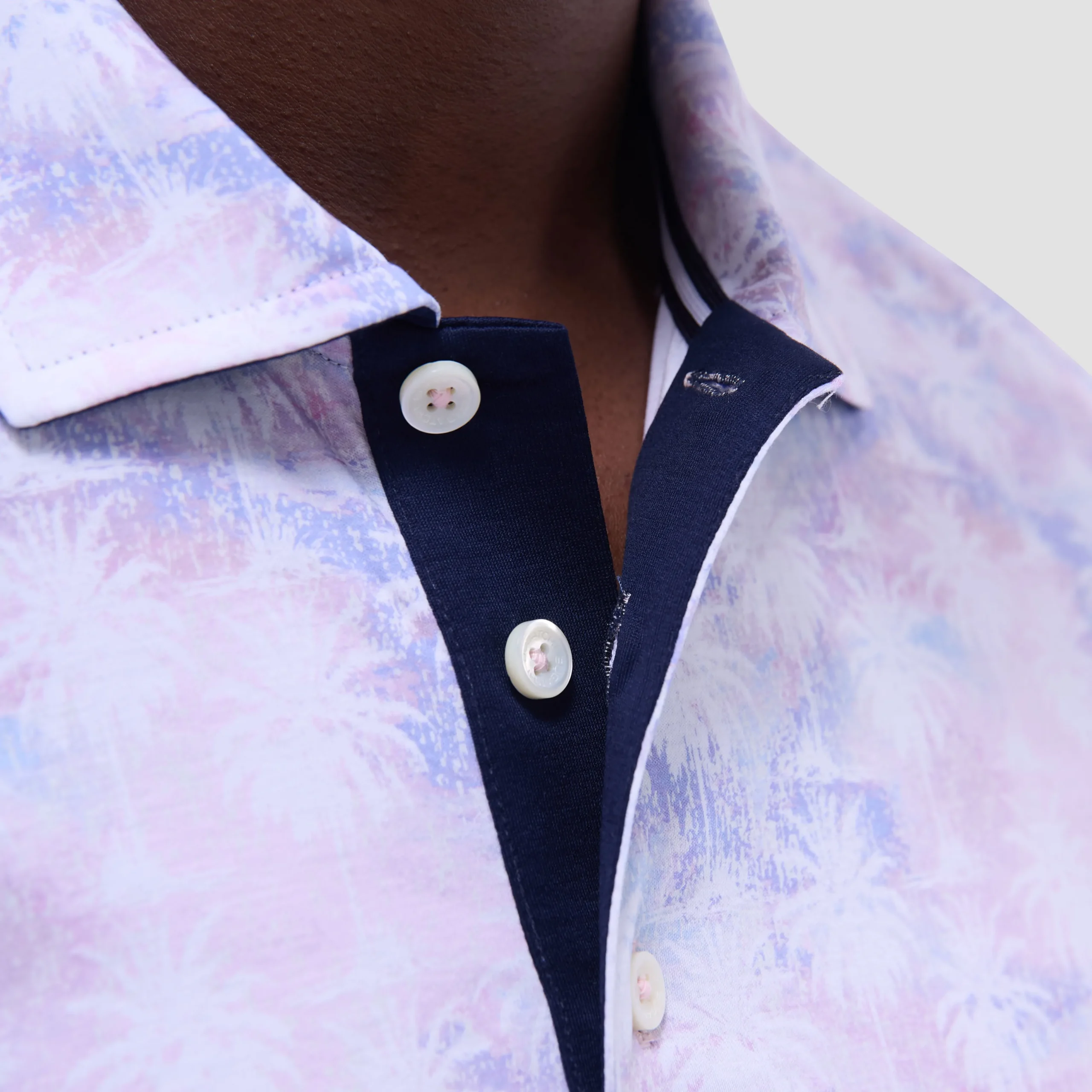 Hendrix Watercolor Palm Tree Polo Shirt