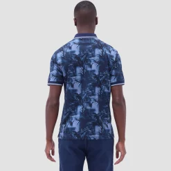 Indigo Palm Polo Shirt