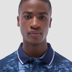 Indigo Palm Polo Shirt
