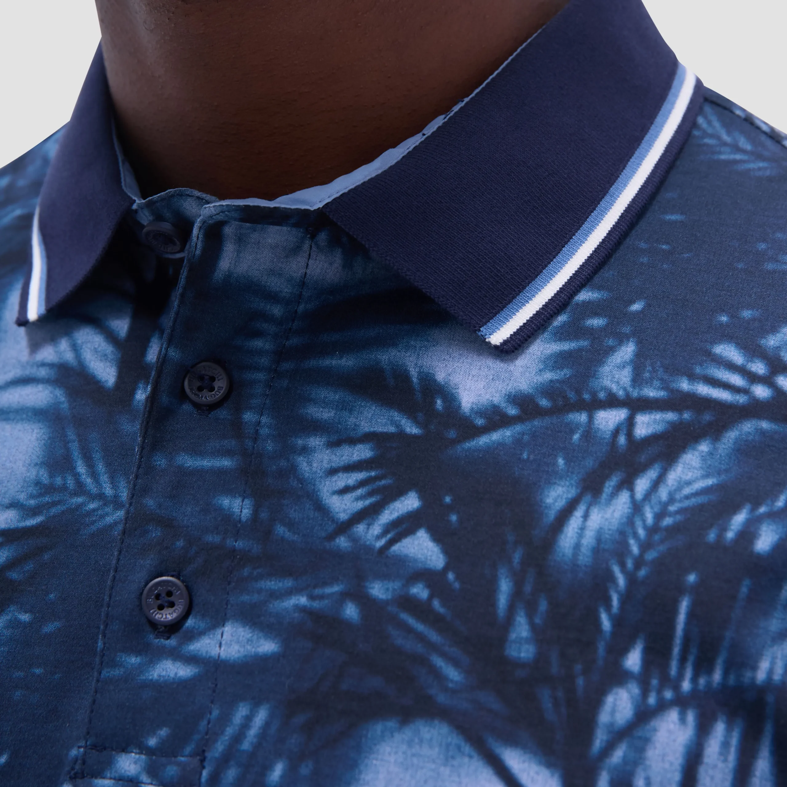 Indigo Palm Polo Shirt