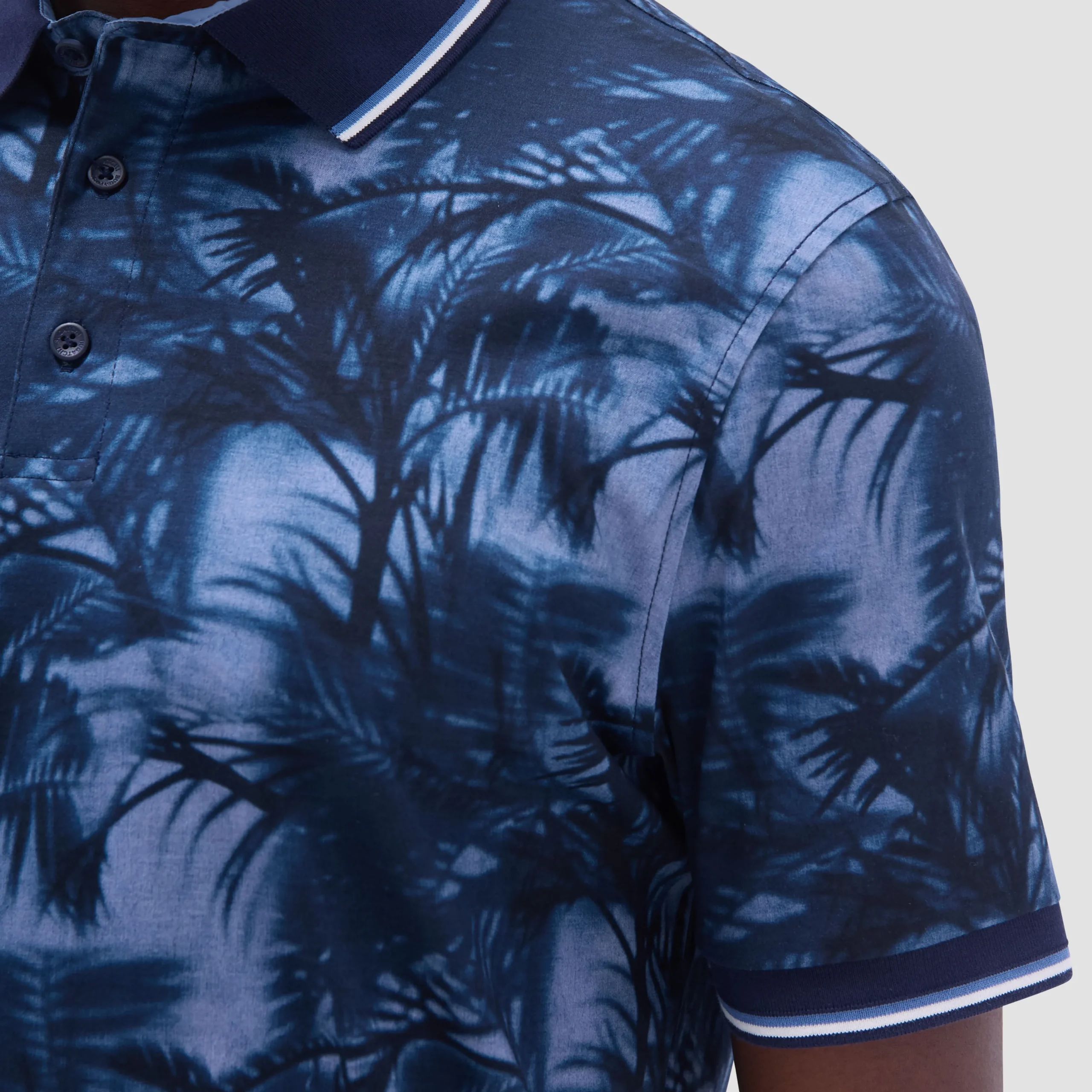 Indigo Palm Polo Shirt