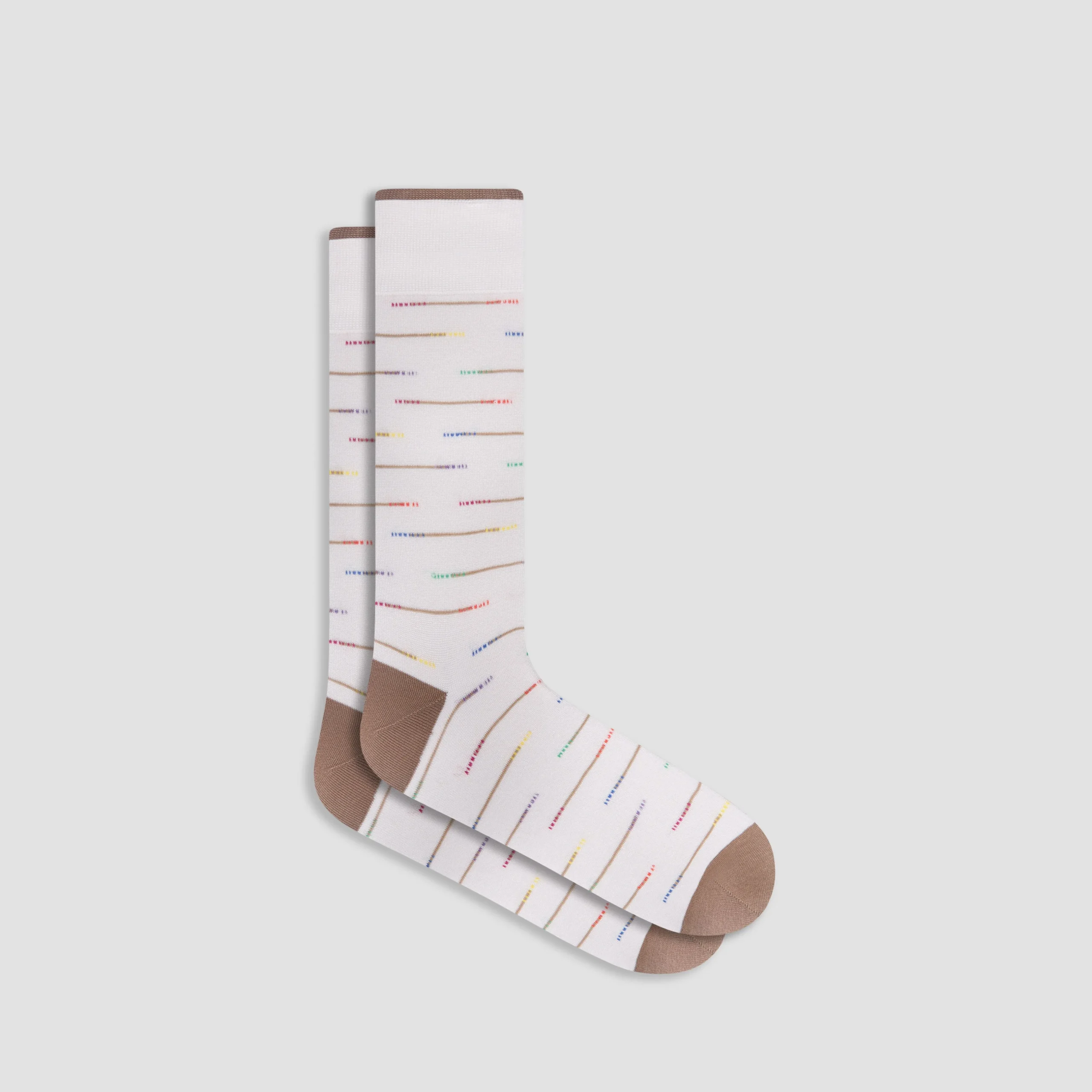 Interrupted Stripe Mid-Calf Socks