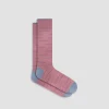 Interrupted Stripe Mid-Calf Socks
