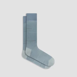 Interrupted Stripe Mid-Calf Socks