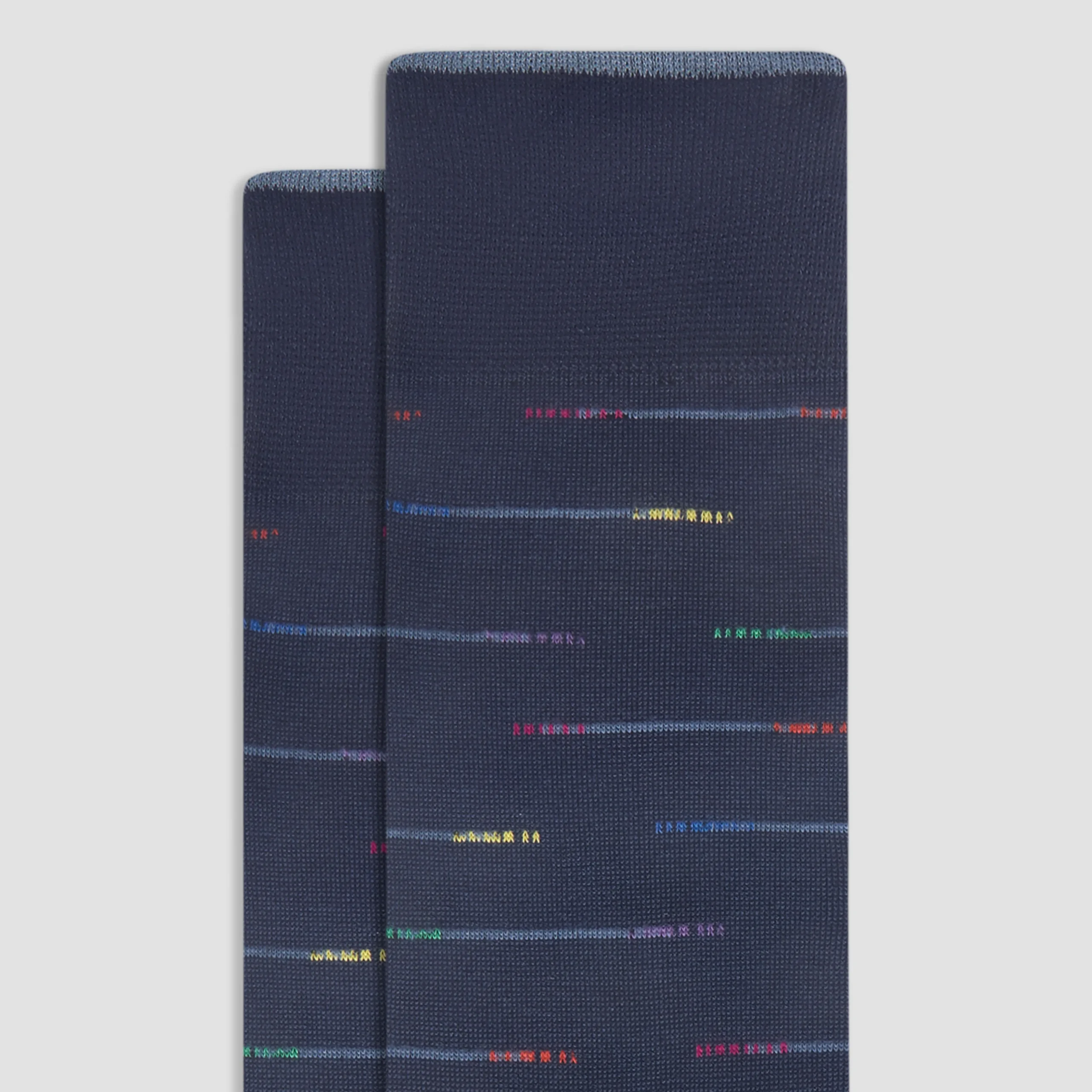 Interrupted Stripe Mid-Calf Socks