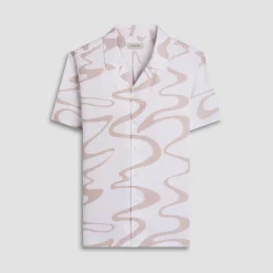 Jackson Abstract Wave Camp Shirt