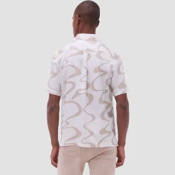 Jackson Abstract Wave Camp Shirt