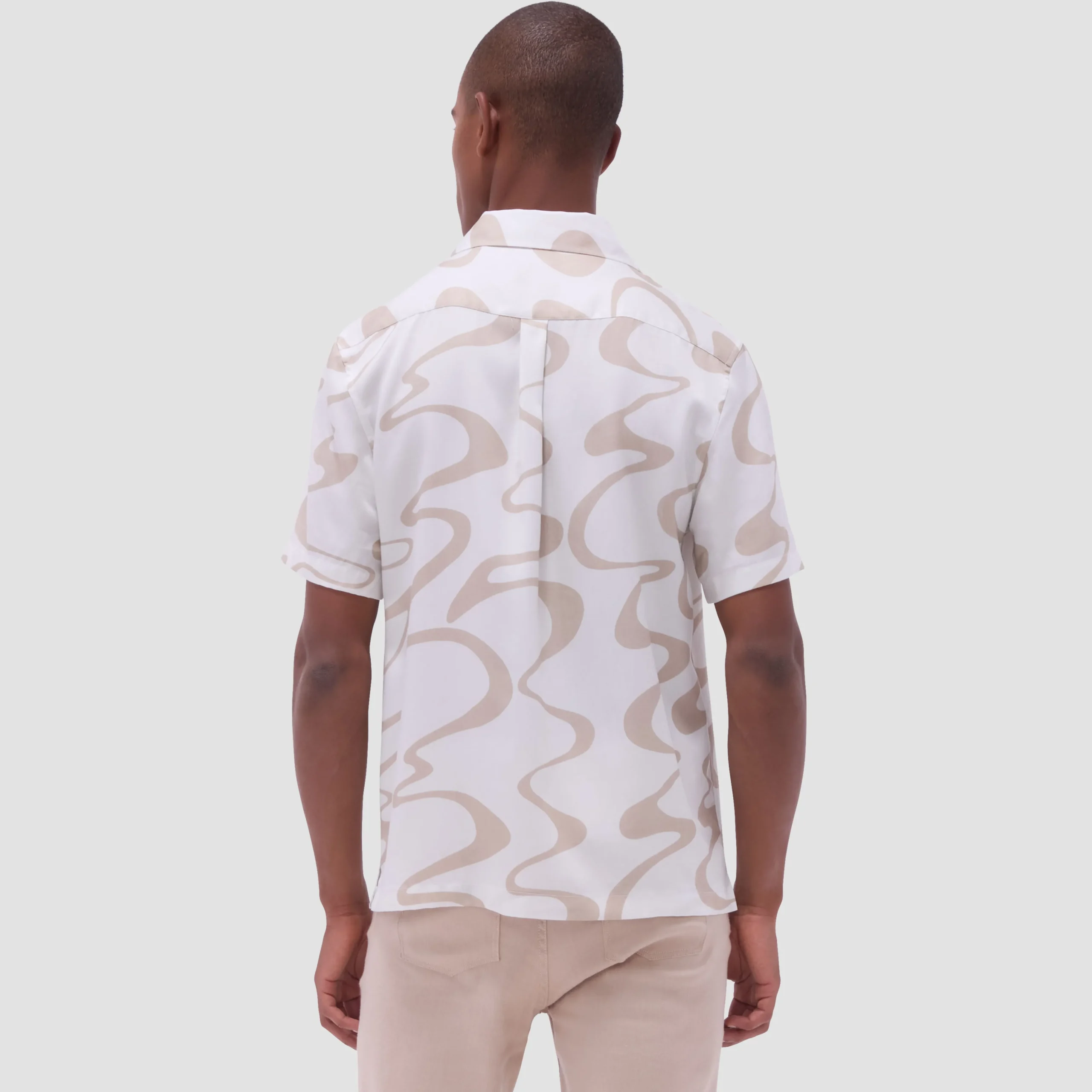 Jackson Abstract Wave Camp Shirt