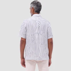 Jackson Irregular Stripe Camp Shirt