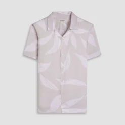 Jackson Leaf Print Camp Shirt