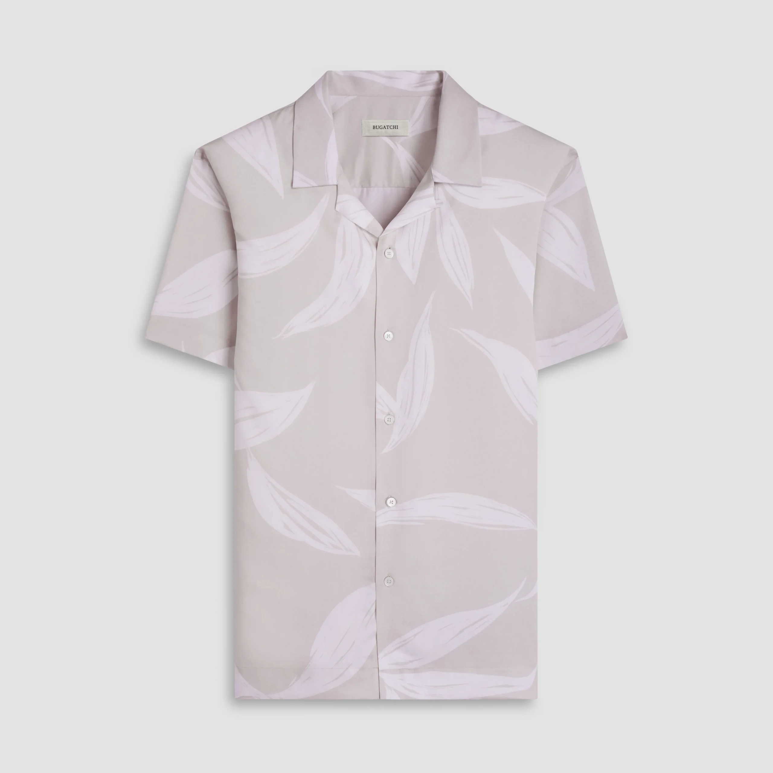 Jackson Leaf Print Camp Shirt