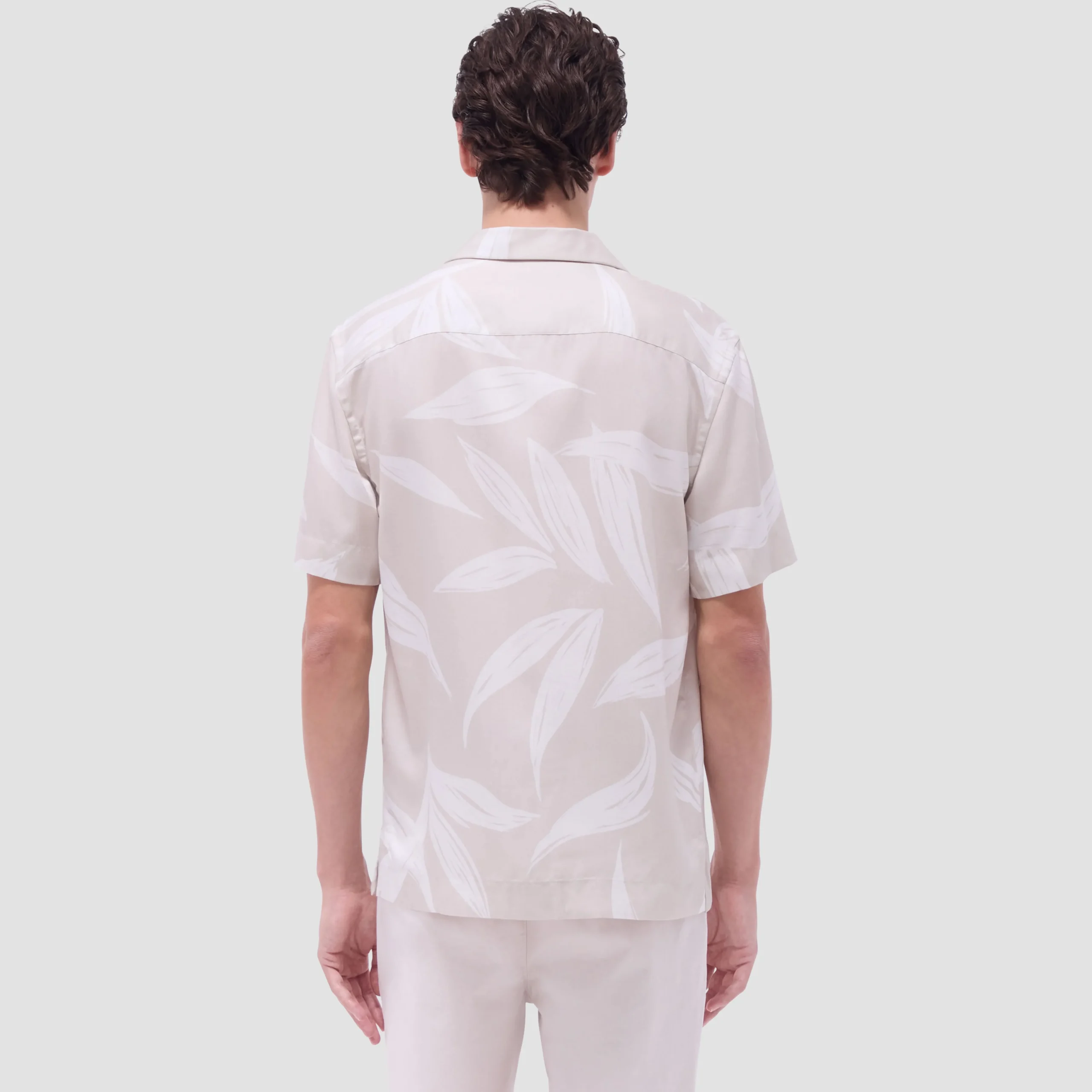 Jackson Leaf Print Camp Shirt