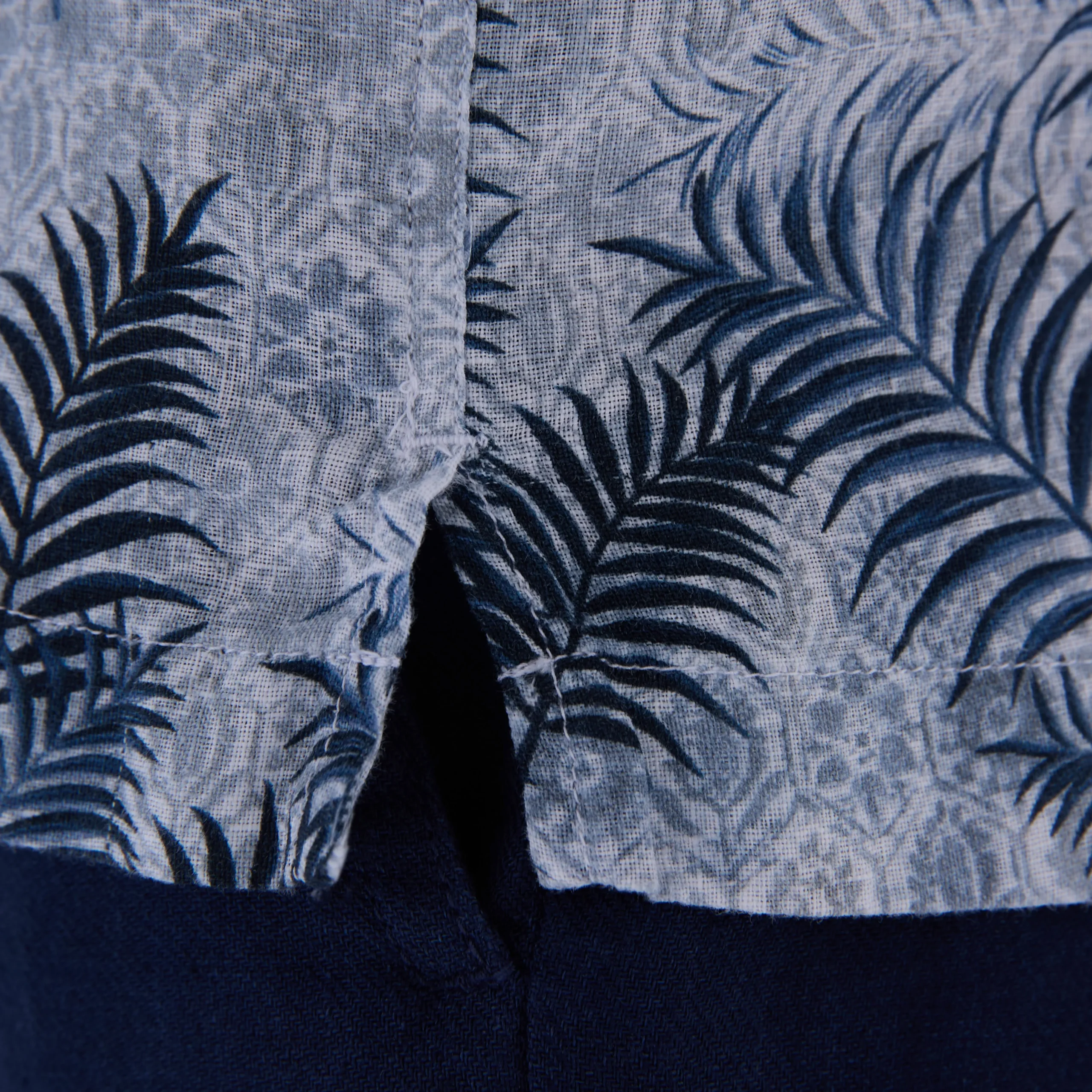 Jackson Leaf Print Camp Shirt