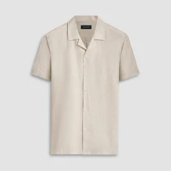 Jackson Solid Linen Camp Shirt