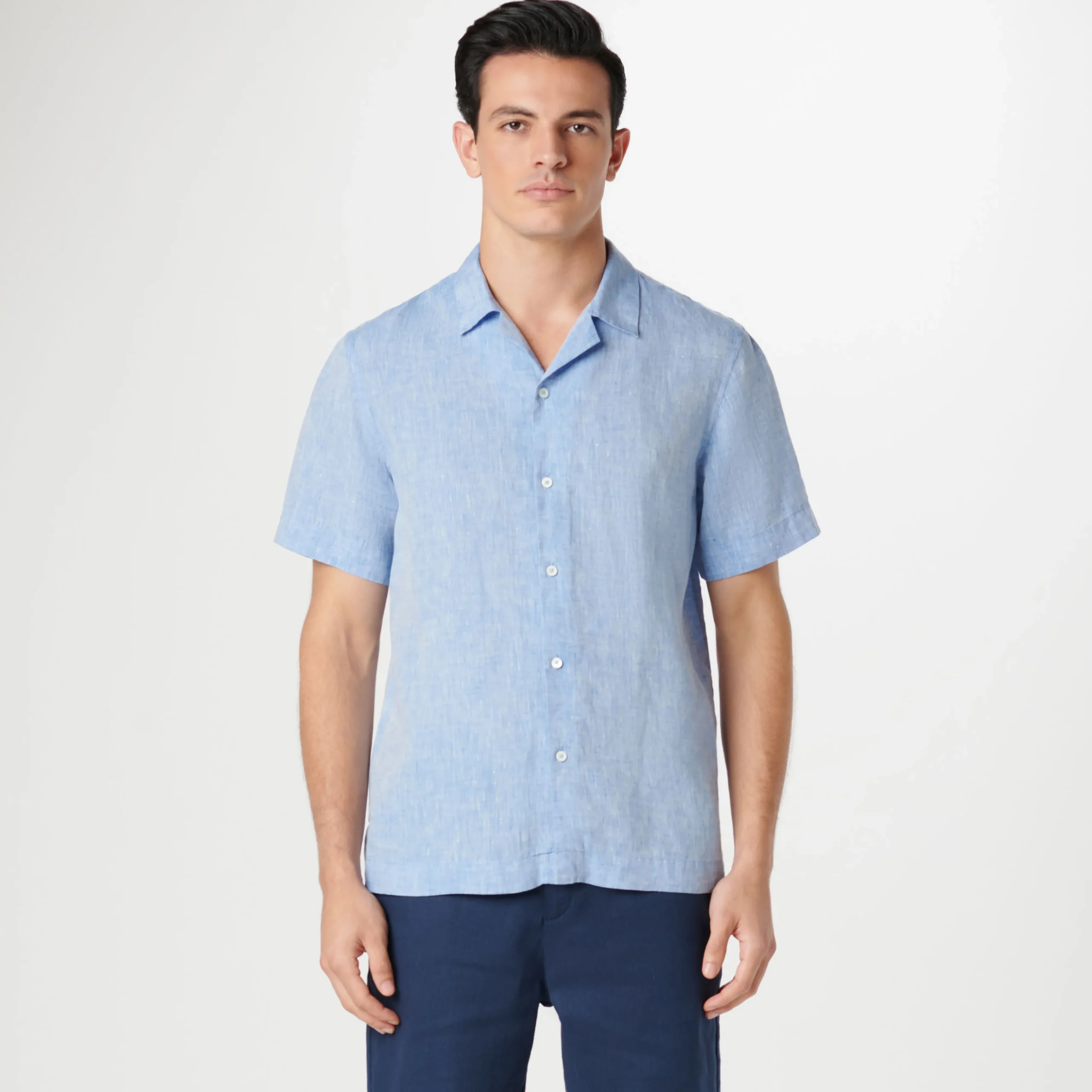 Jackson Solid Linen Camp Shirt