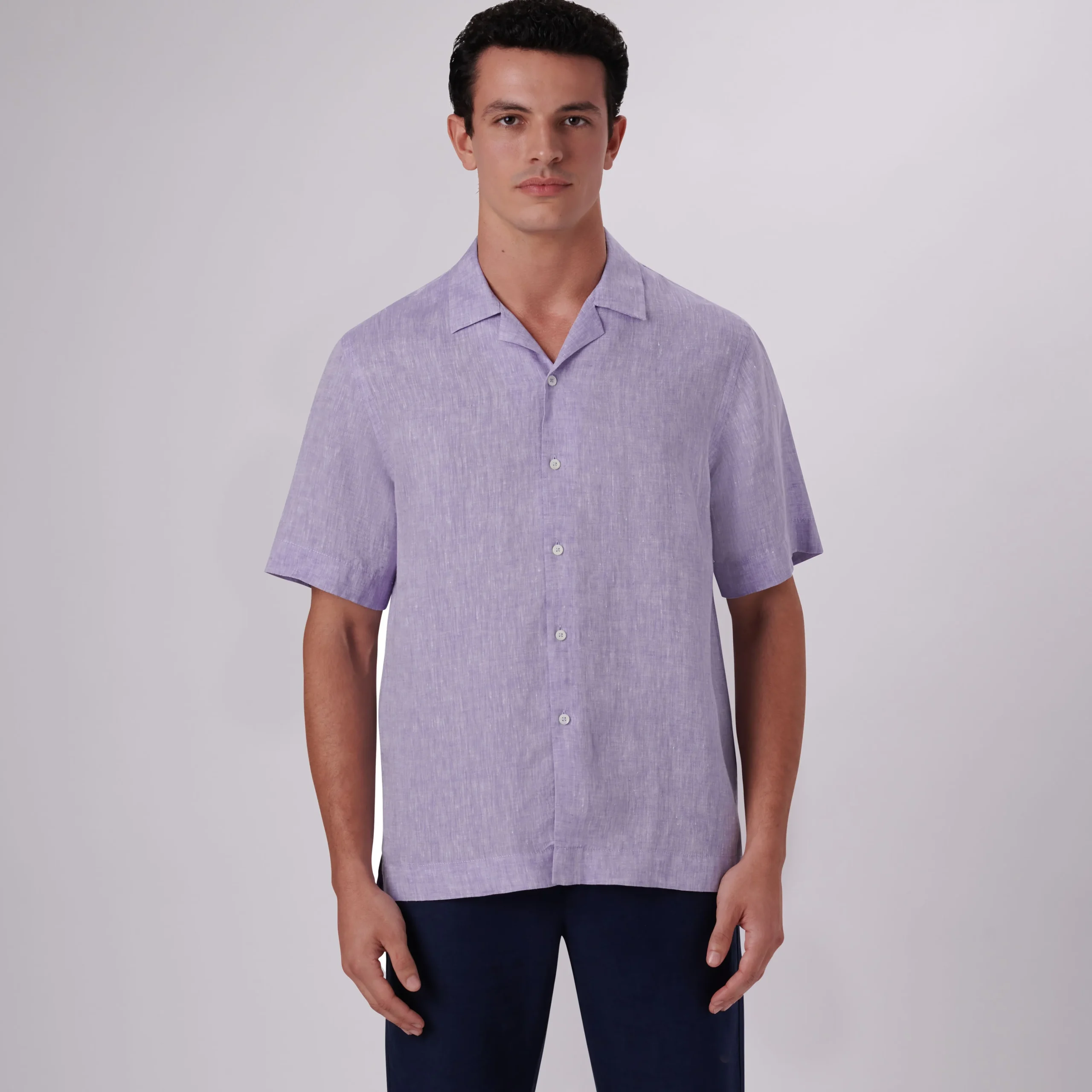 Jackson Solid Linen Camp Shirt