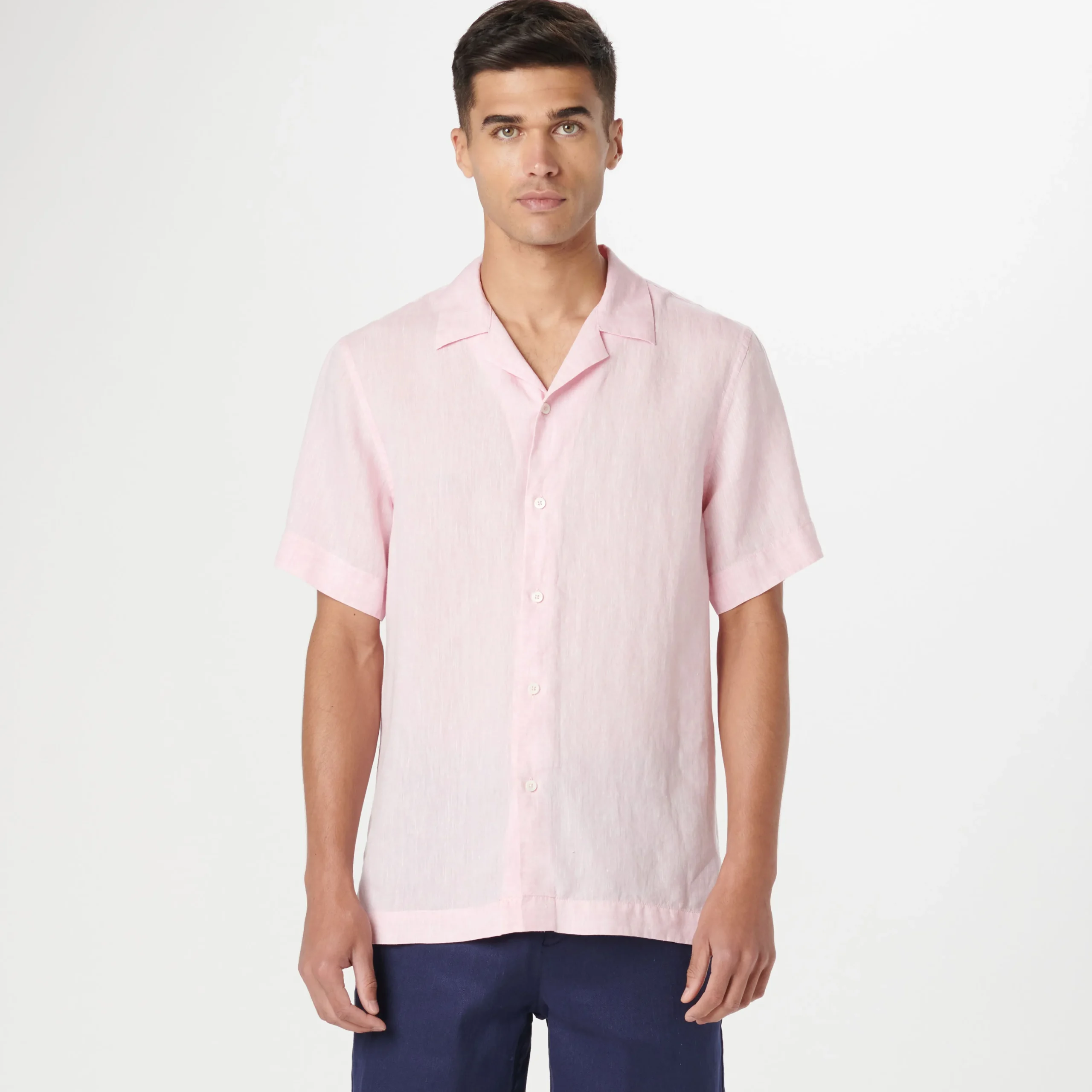 Jackson Solid Linen Camp Shirt