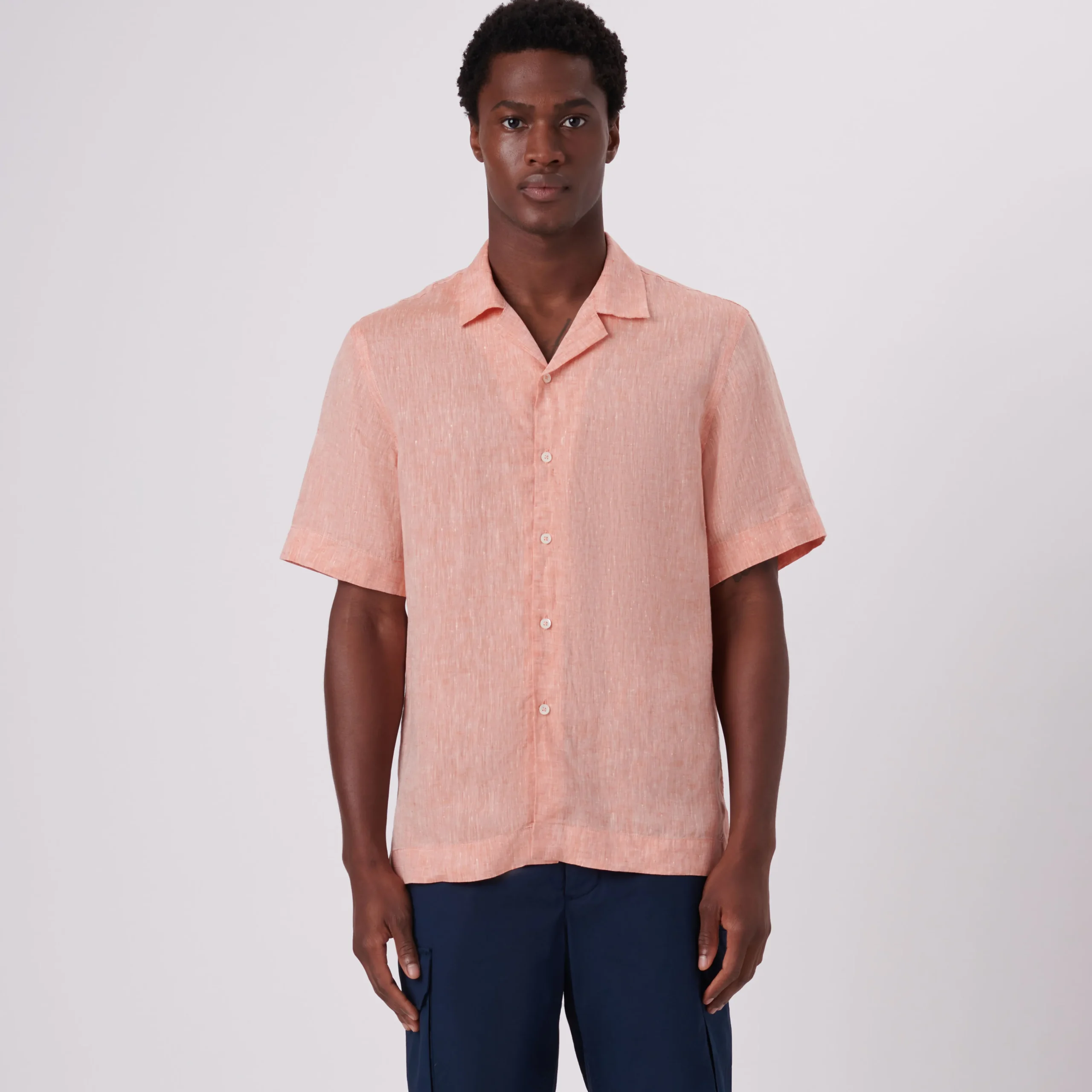 Jackson Solid Linen Camp Shirt