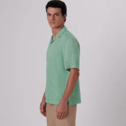 Jackson Solid Linen Camp Shirt
