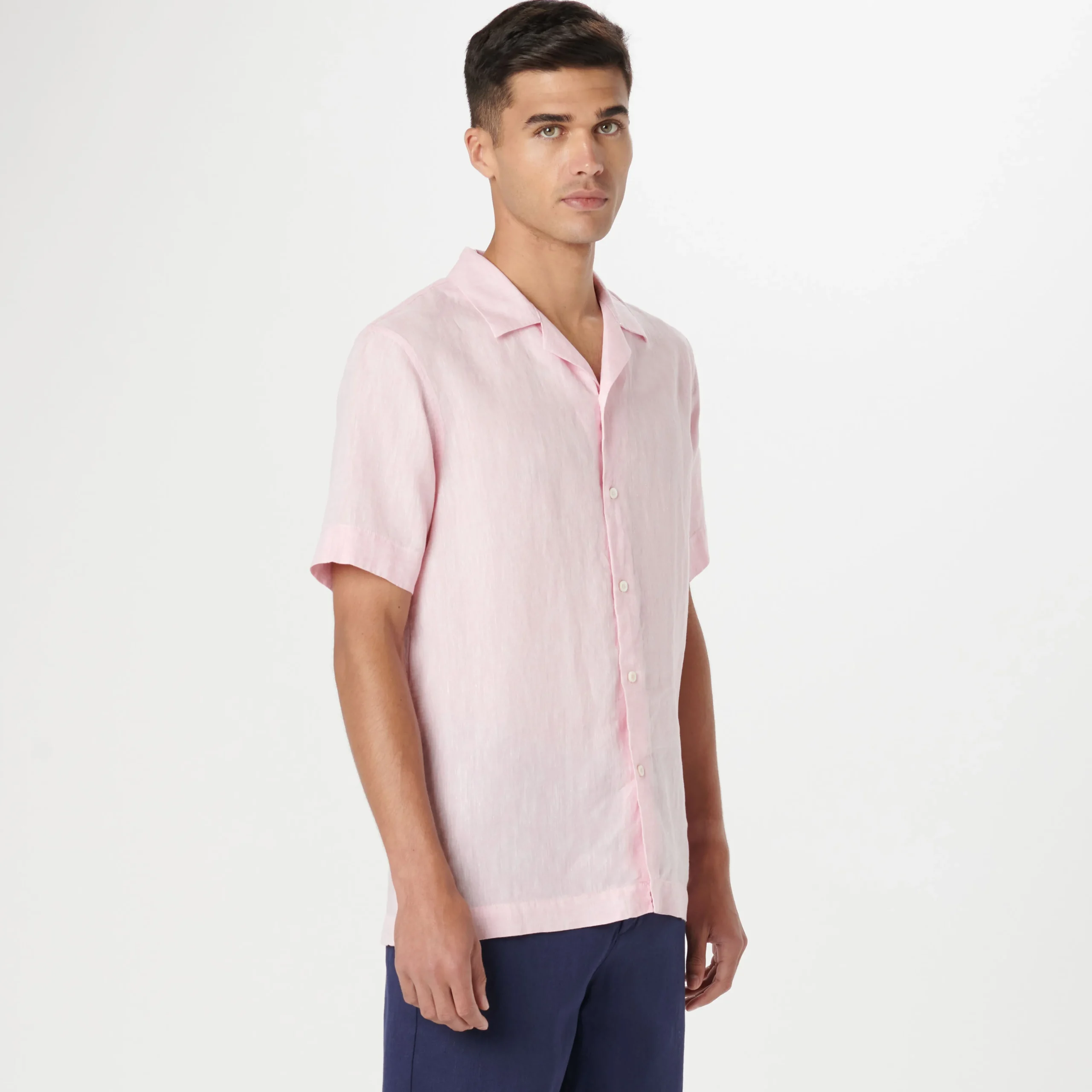Jackson Solid Linen Camp Shirt