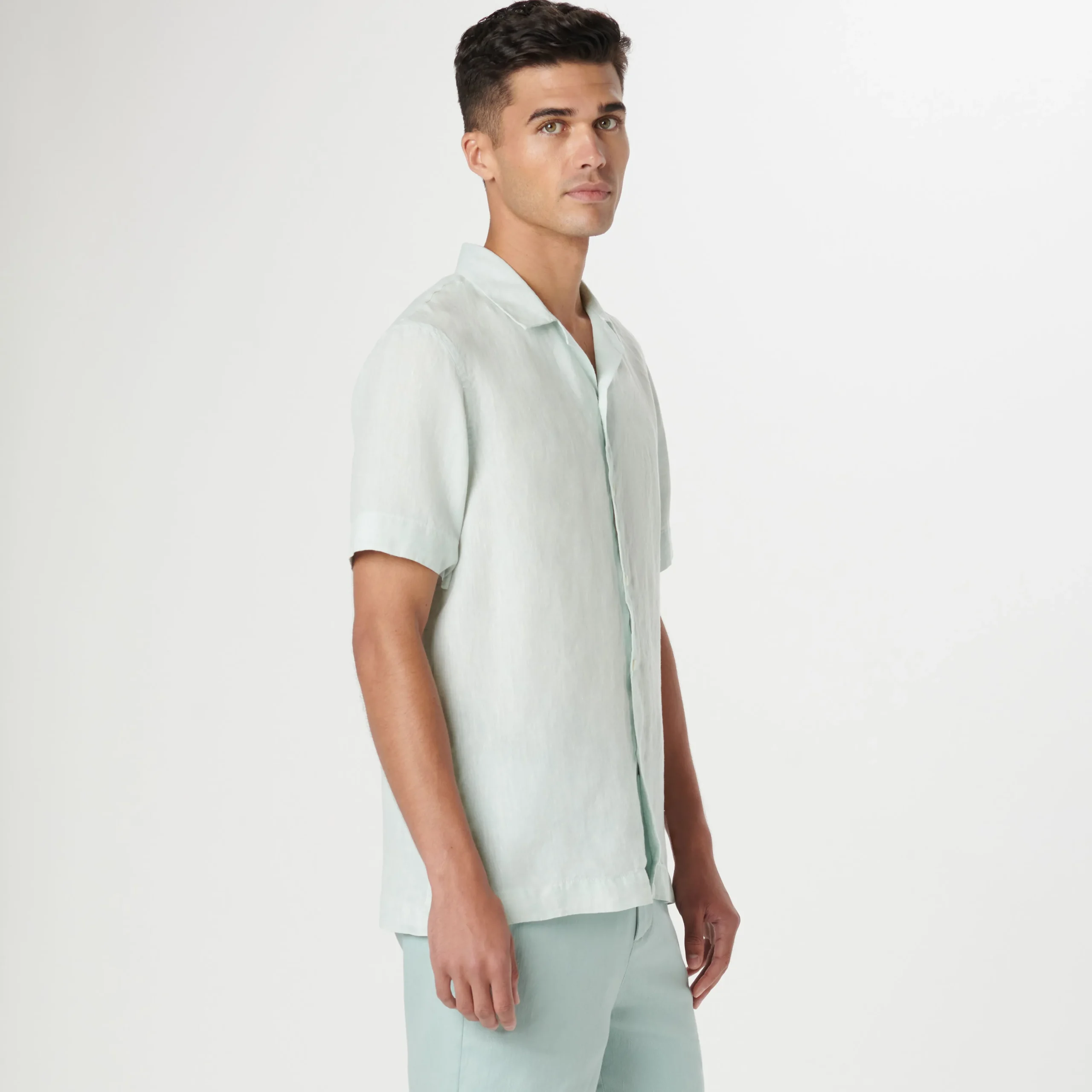 Jackson Solid Linen Camp Shirt