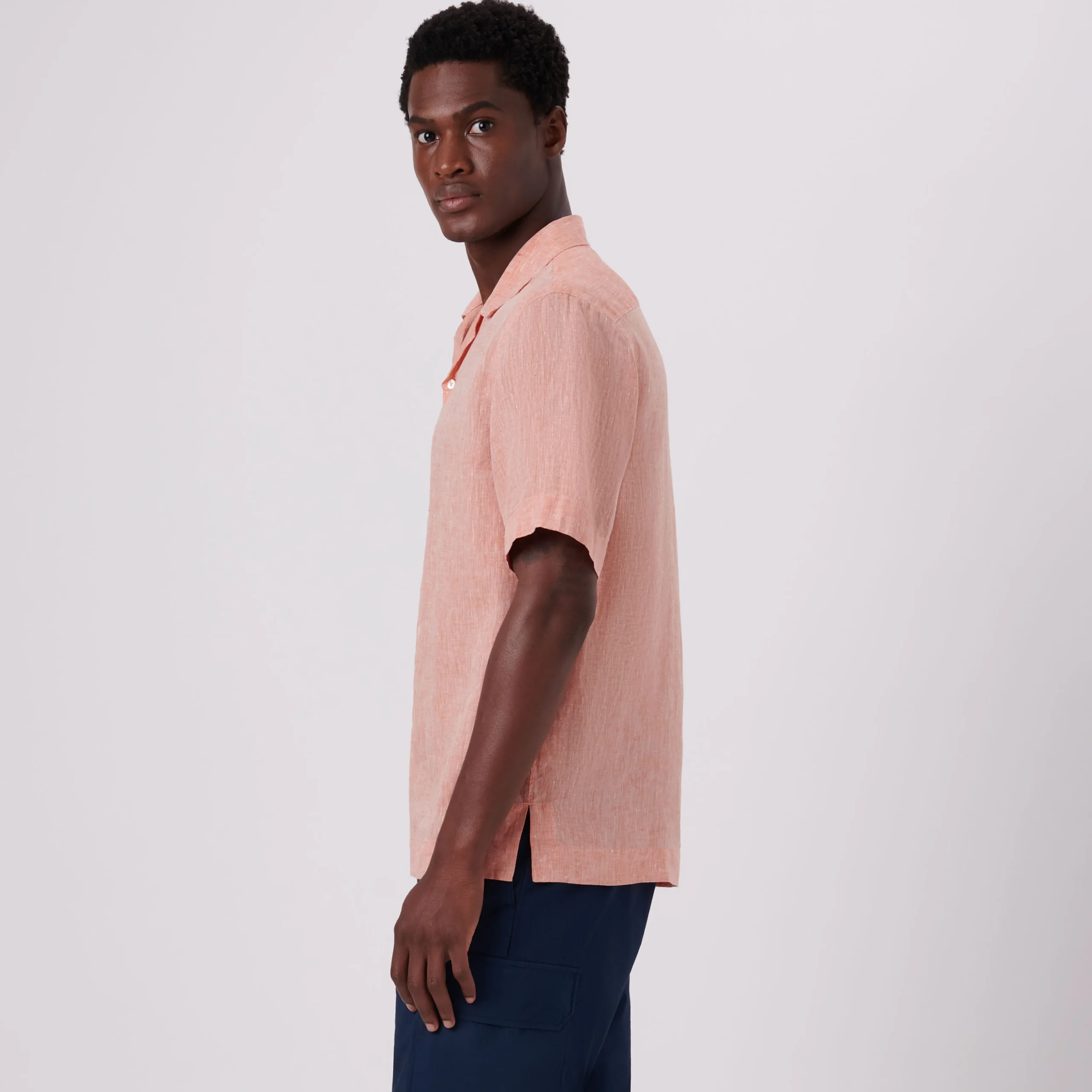 Jackson Solid Linen Camp Shirt