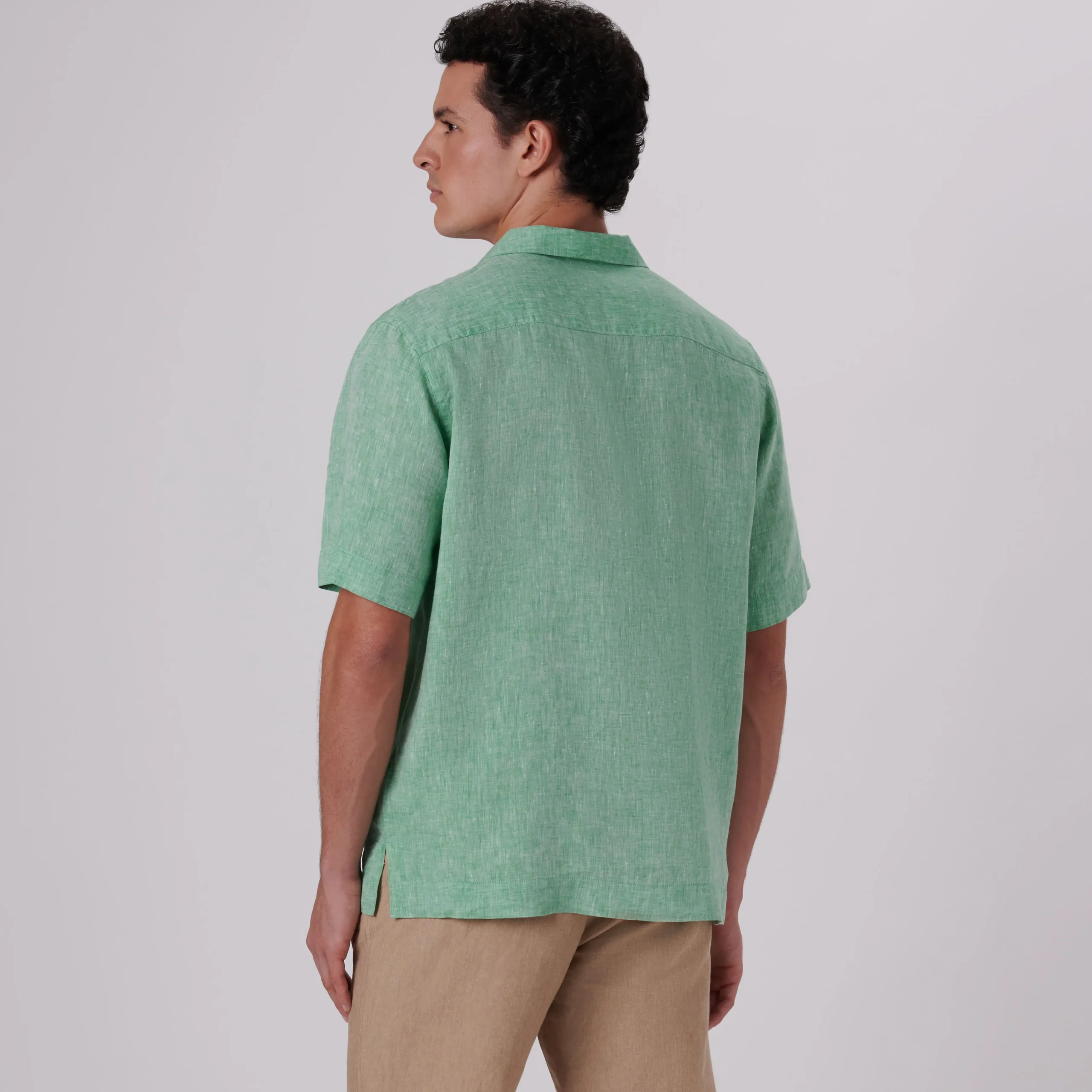Jackson Solid Linen Camp Shirt