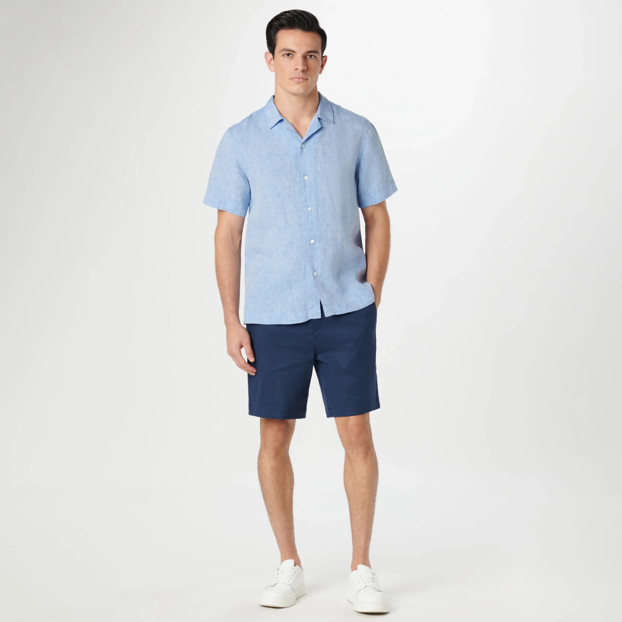 Jackson Solid Linen Camp Shirt