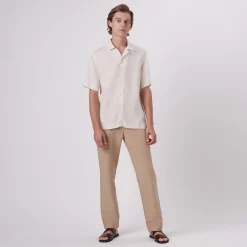 Jackson Solid Linen Camp Shirt