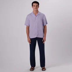 Jackson Solid Linen Camp Shirt