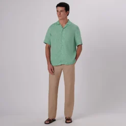 Jackson Solid Linen Camp Shirt