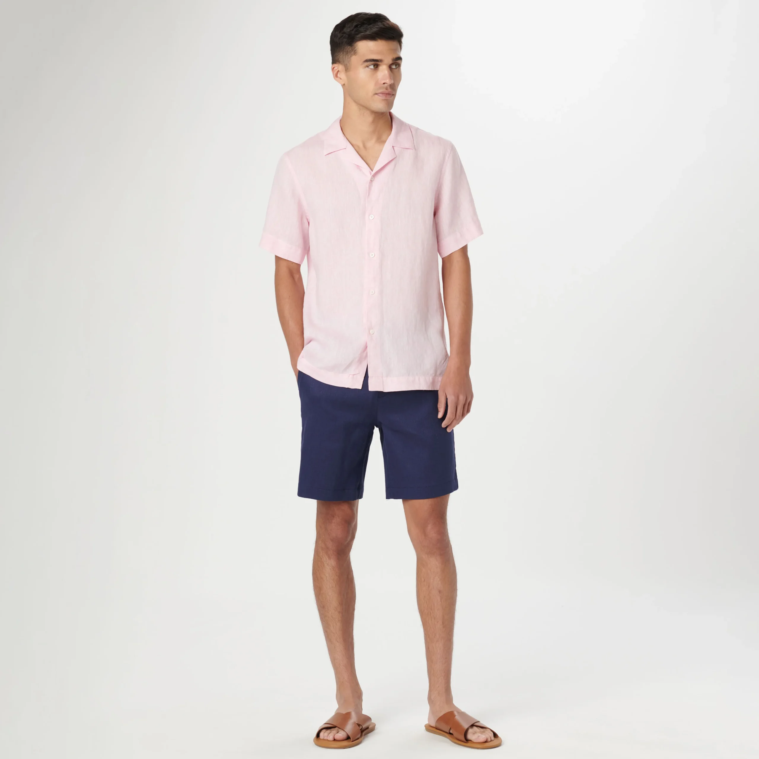 Jackson Solid Linen Camp Shirt