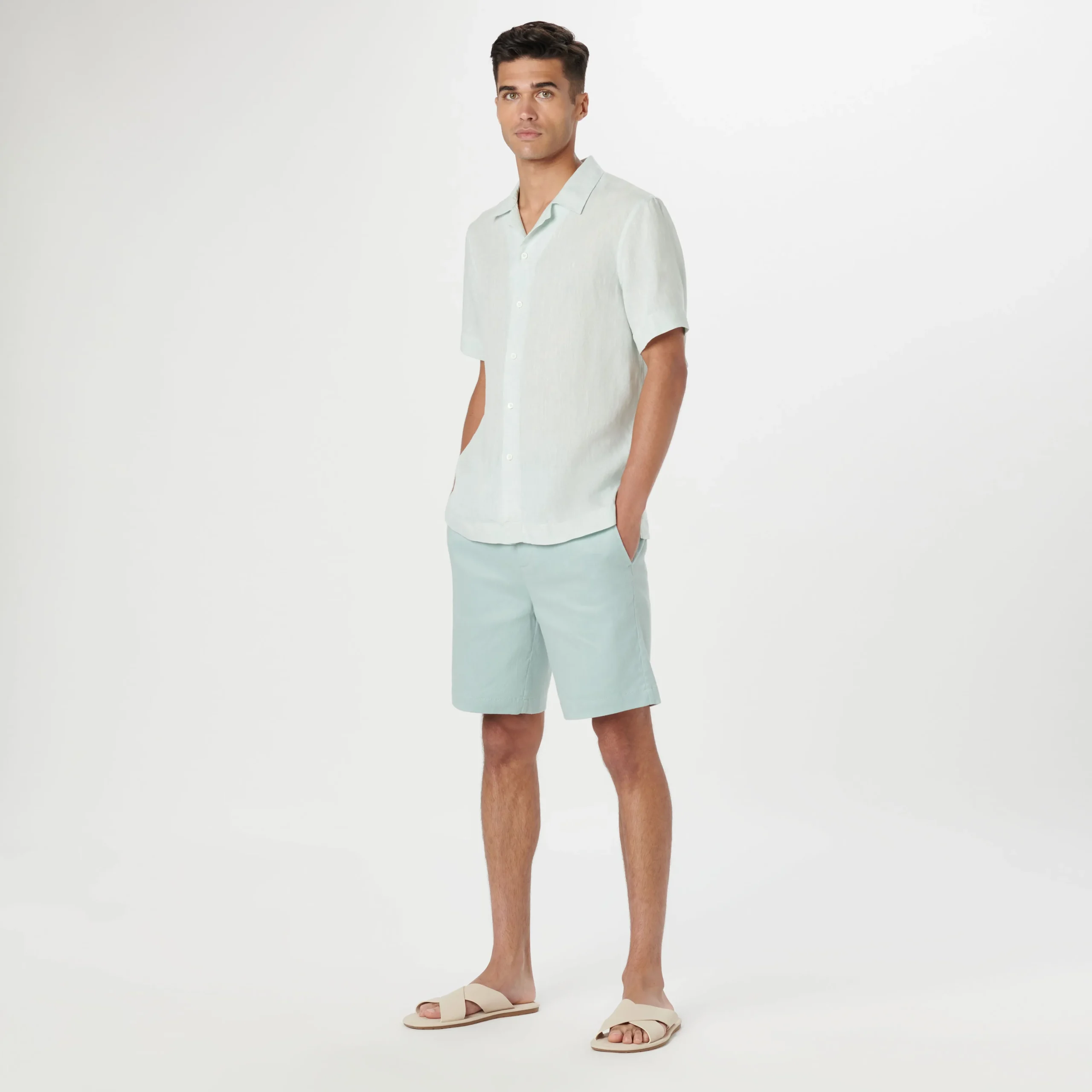 Jackson Solid Linen Camp Shirt