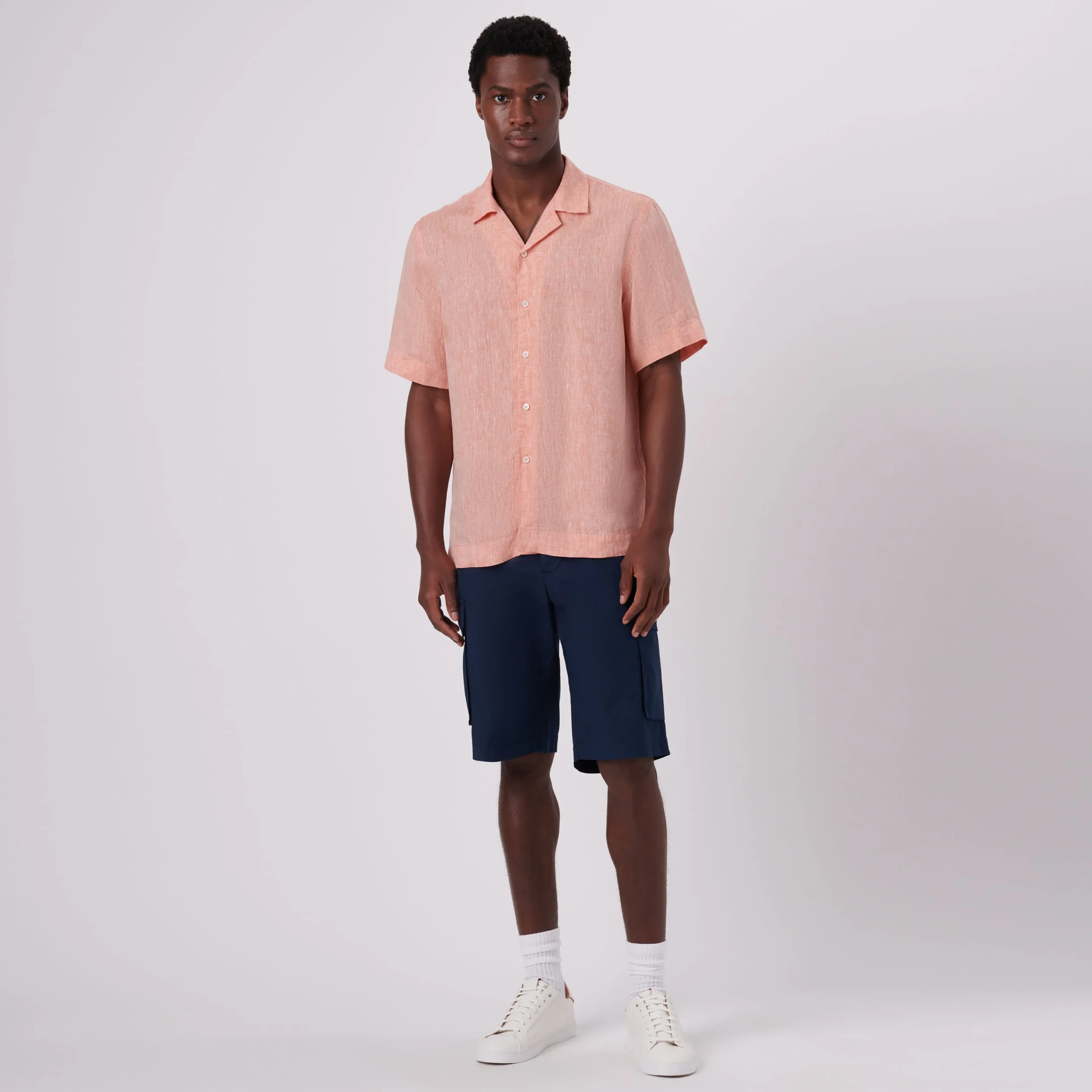 Jackson Solid Linen Camp Shirt