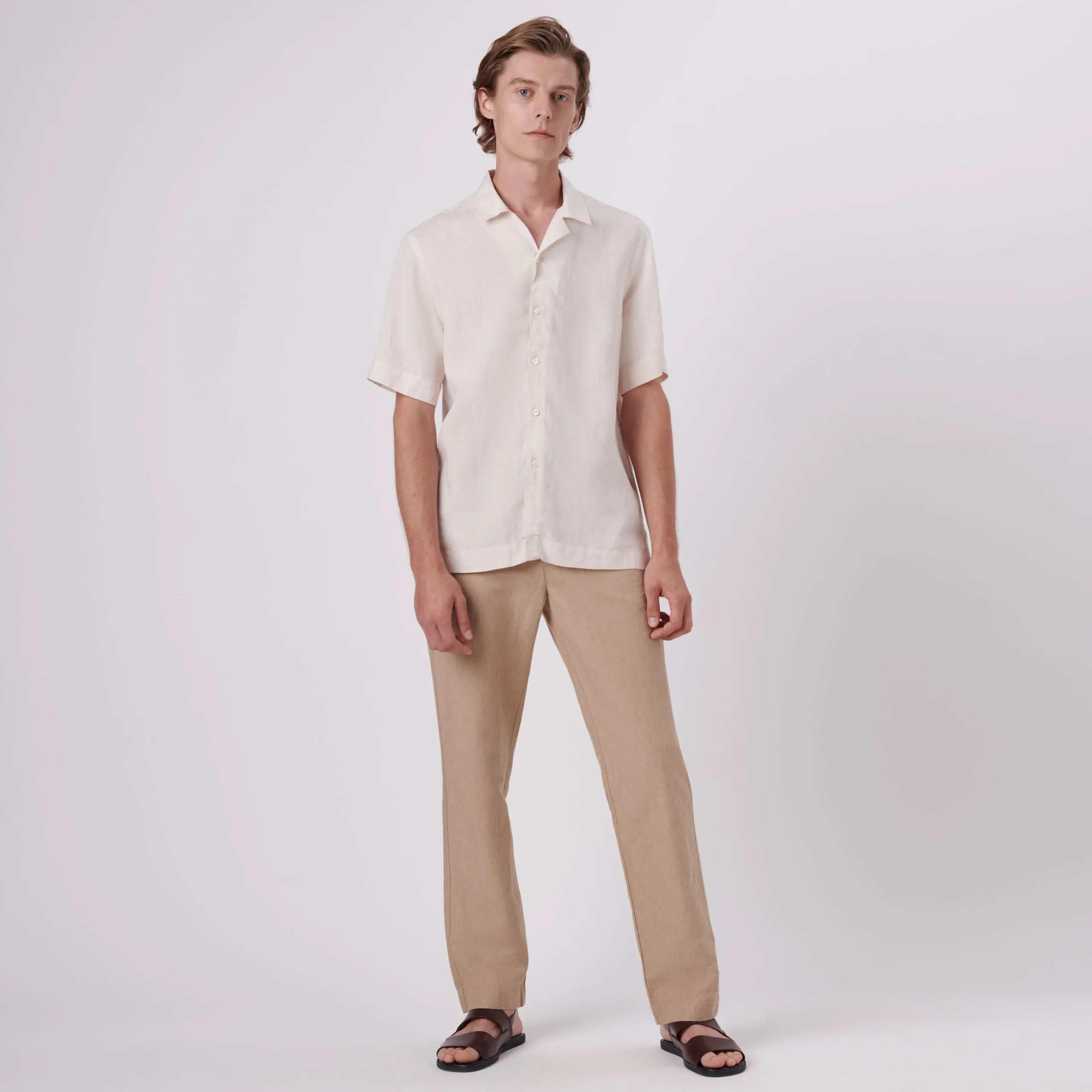 Jackson Solid Linen Camp Shirt