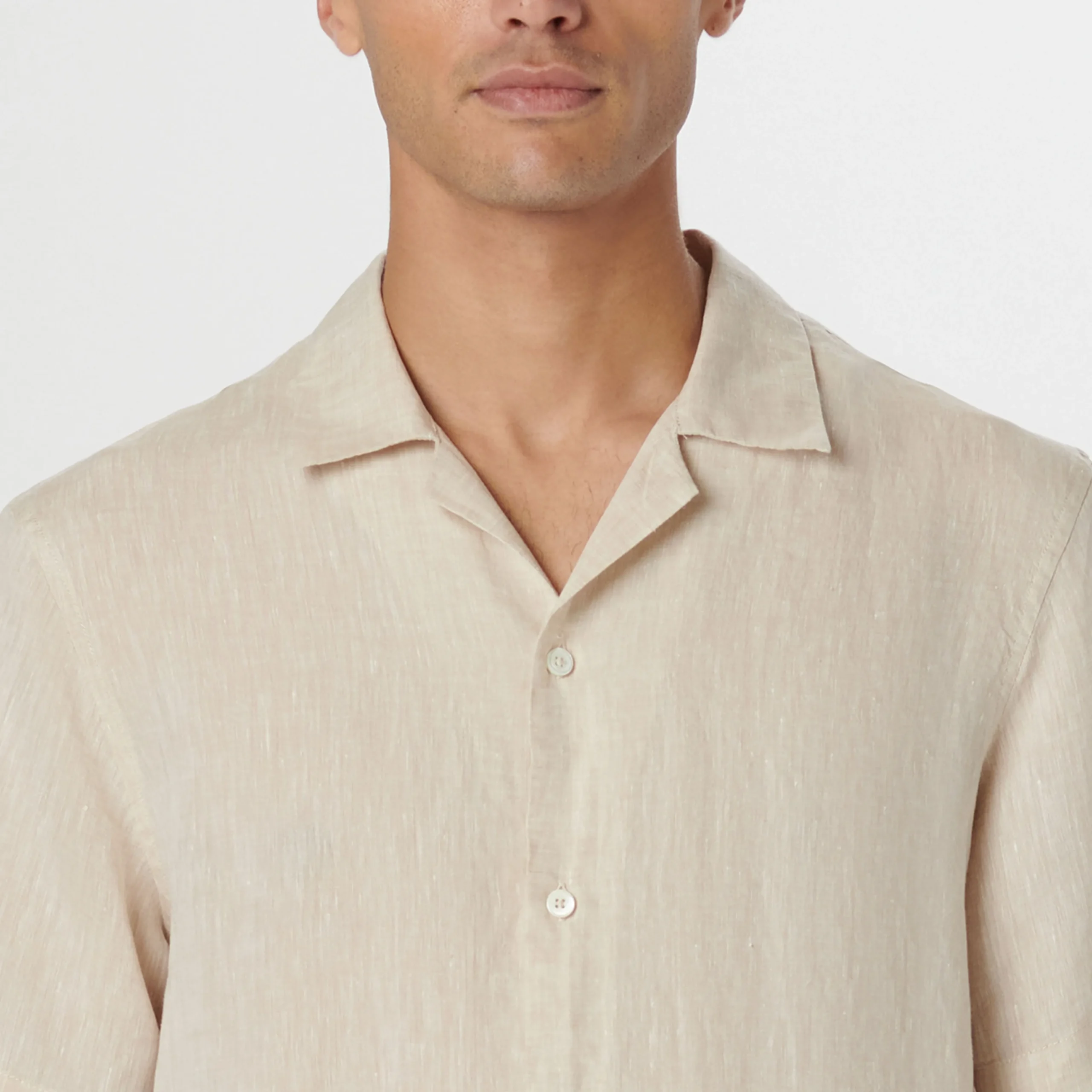 Jackson Solid Linen Camp Shirt