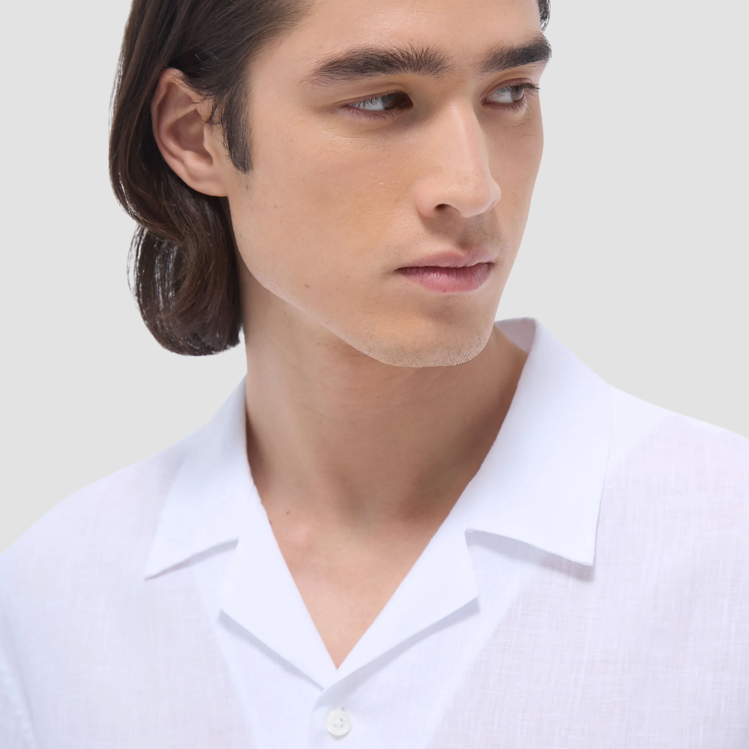 Jackson Solid Linen Camp Shirt