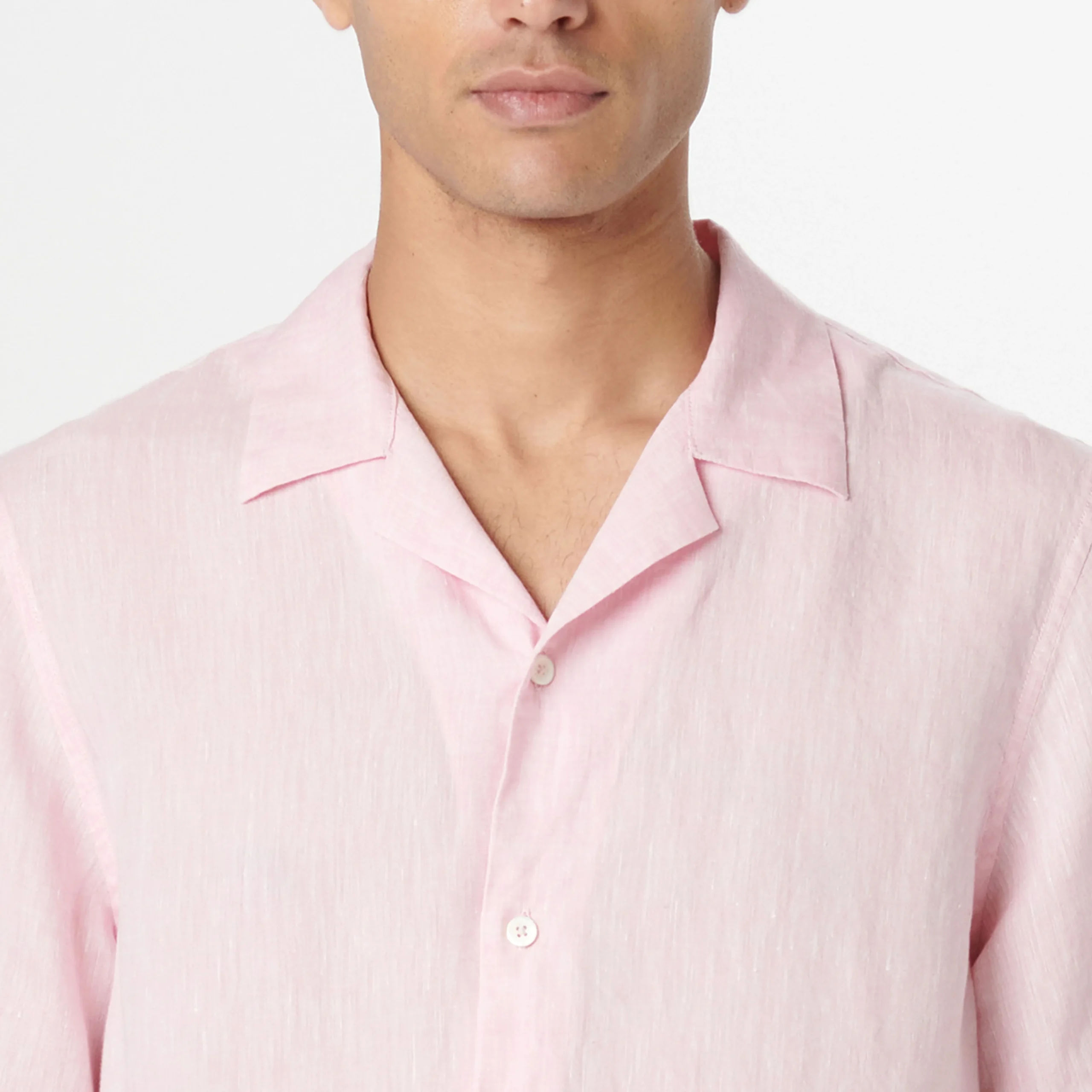 Jackson Solid Linen Camp Shirt