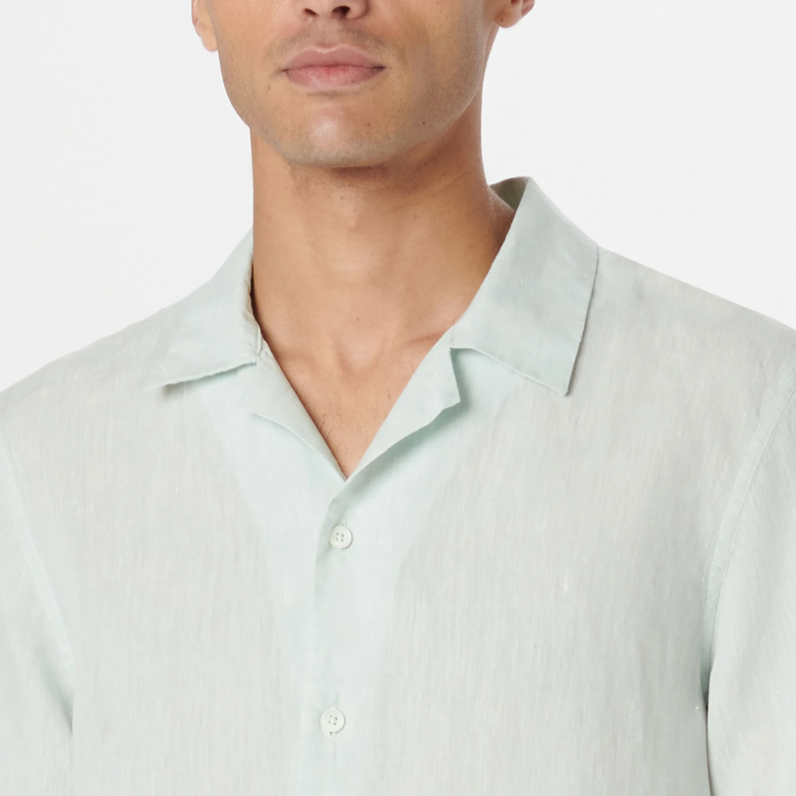 Jackson Solid Linen Camp Shirt