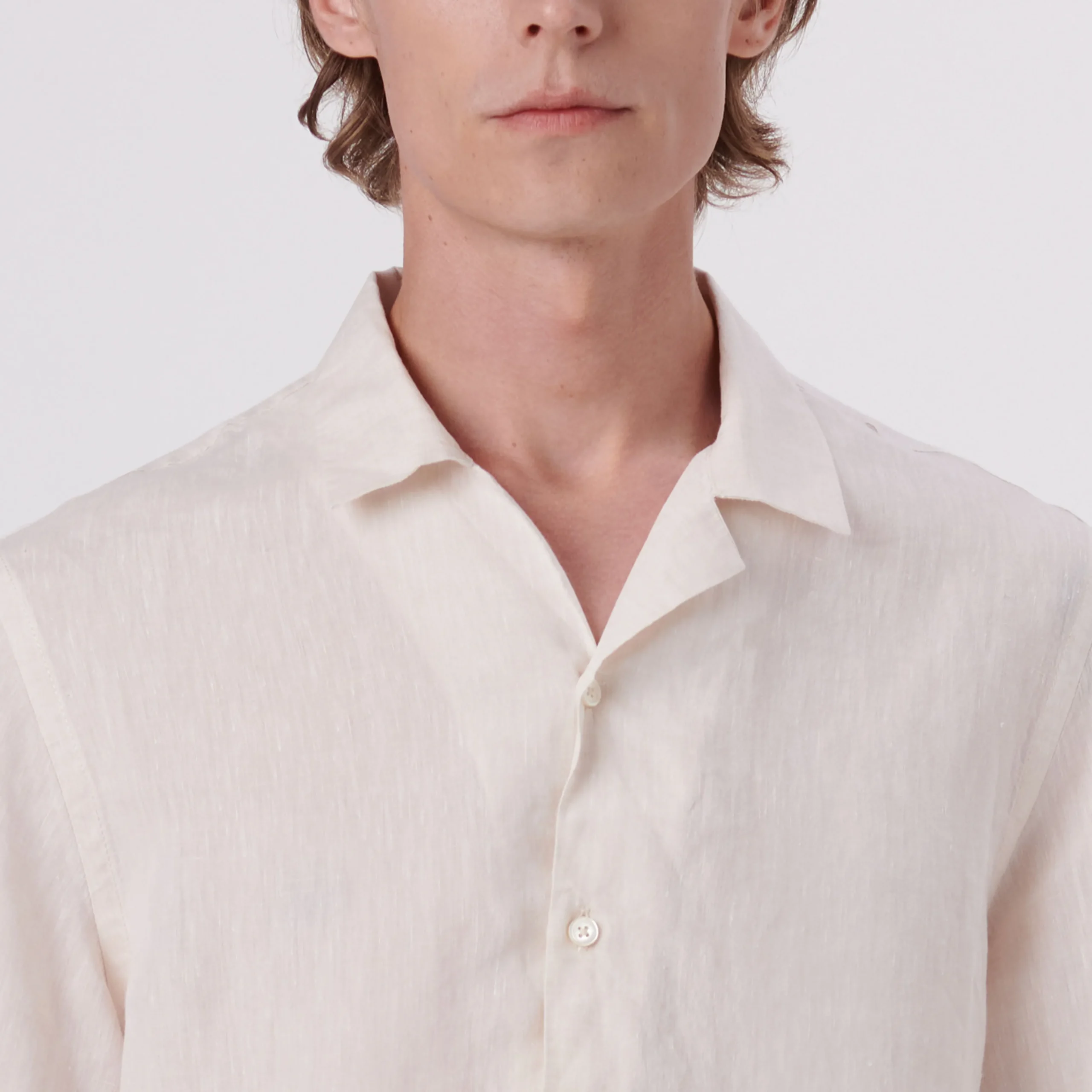 Jackson Solid Linen Camp Shirt