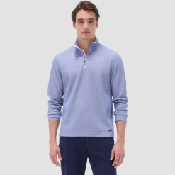 Jacquard Performance Quarter-Zip Pullover