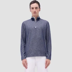 Jacquard Performance Quarter-Zip Pullover