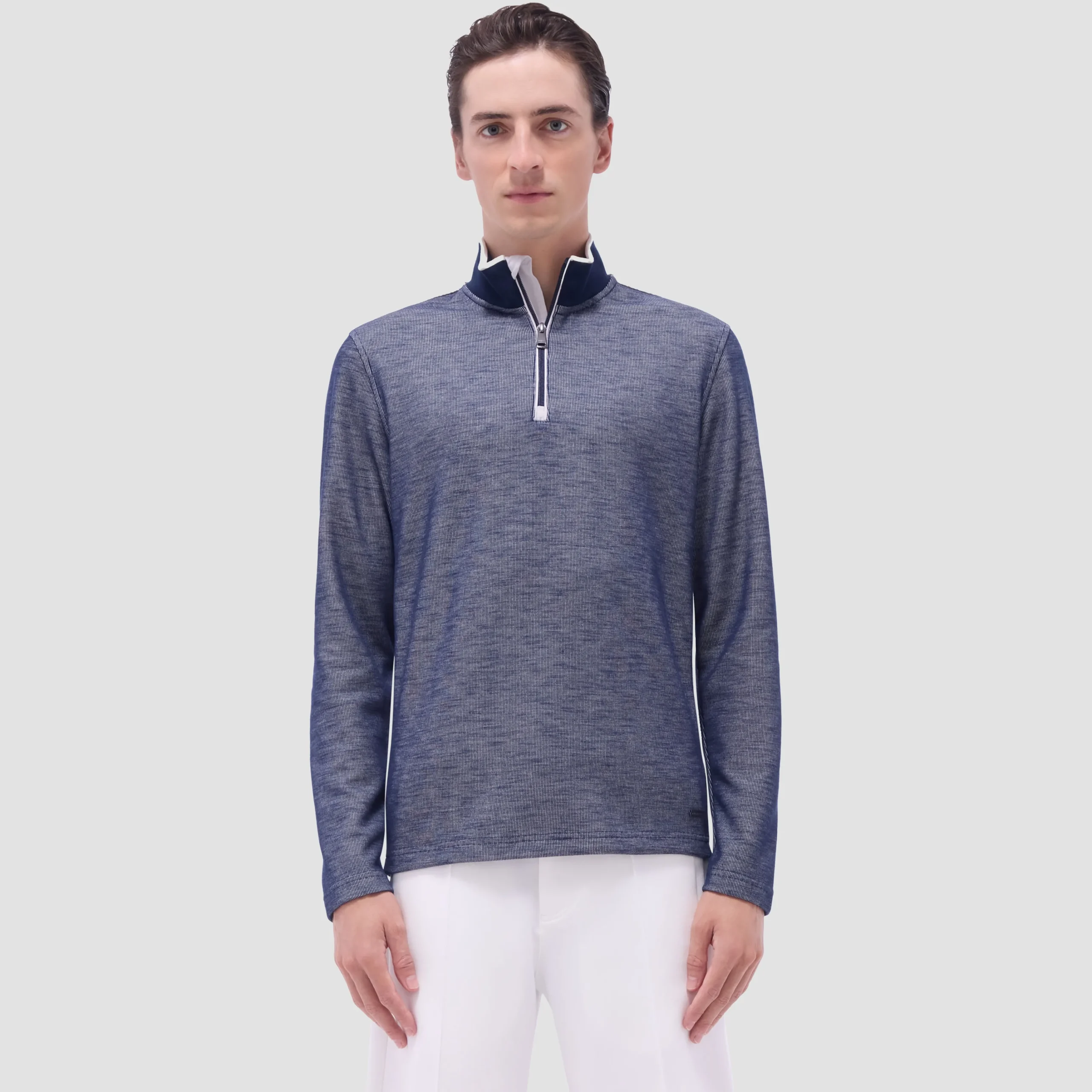 Jacquard Performance Quarter-Zip Pullover